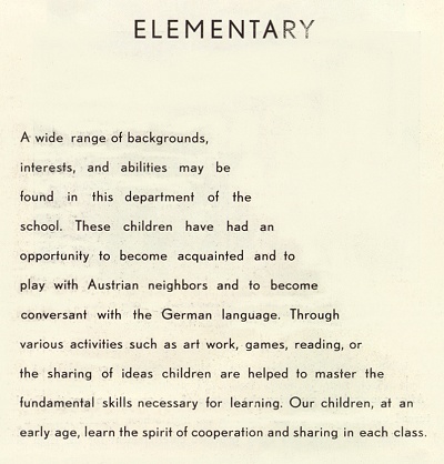 Elementary Department, page 1